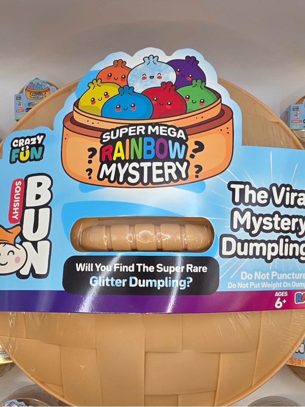 VIRAL SUPER MEGA JUMBO Rainbow Mystery Squishy Bun Dumpling- 8lb 12” Sealed! 1pc